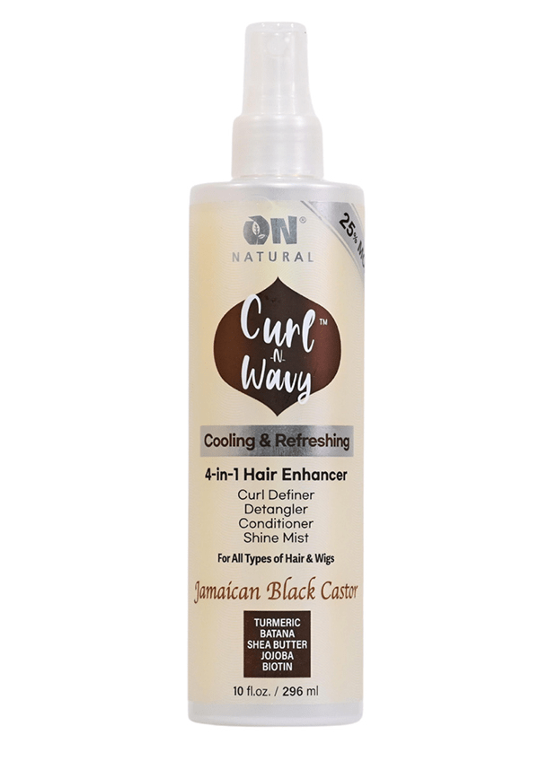 ON Curl - n - Wavy 4 - In - 1 Hair Enhancer Jamaican Black Castor (10oz) - Braids and Wigs