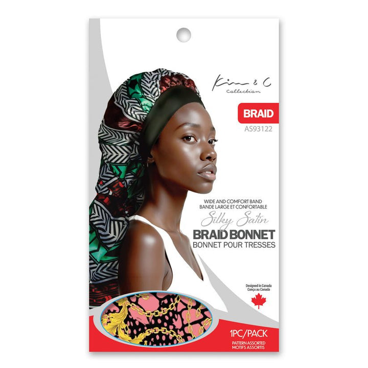 Kim & C Kids C Silky Satin Braid Bonnet - Braids and Wigs