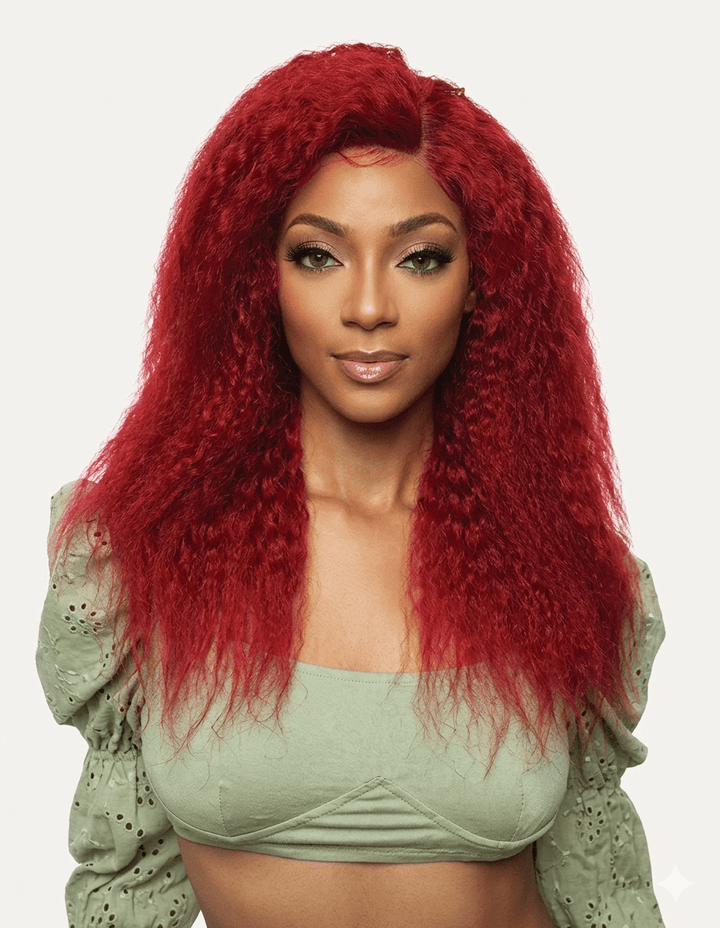 Mane Concept Trill 13A 13"x4" Ear to Ear Deep Lace Front Wig - TRE2301 Soft Crimp 22" - Braids and Wigs