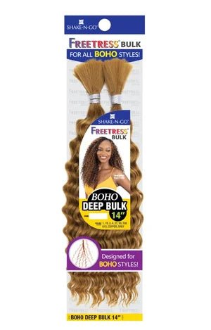 Shake N Go Freetress Bulk Braids - Boho Deep Bulk 14" - Braids and Wigs