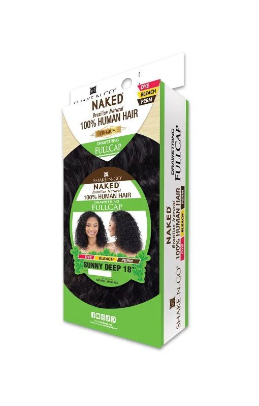 Shake N Go Freetress Naked Premium Synthetic Half Wig - Sunny Deep 18" - Braids and Wigs