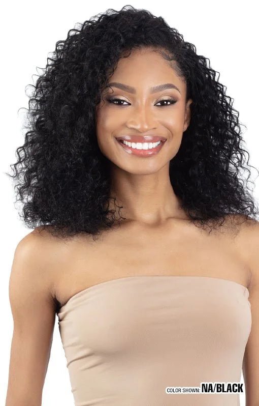 Shake N Go Freetress Naked Premium Synthetic Half Wig - Water Curl 18" - Braids and Wigs