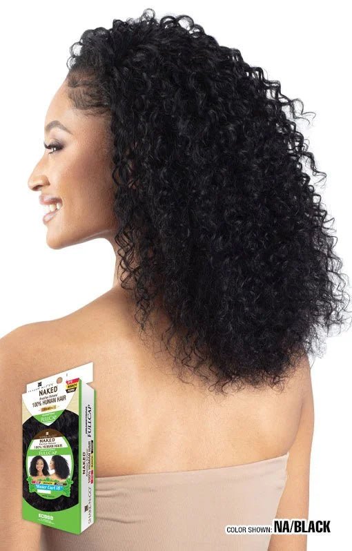 Shake N Go Freetress Naked Premium Synthetic Half Wig - Water Curl 18" - Braids and Wigs