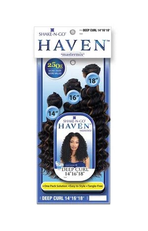 Shake N Go Organique Mastermix Weave - Haven Deep Curl 14"/16"/18" (3pcs) - Braids and Wigs