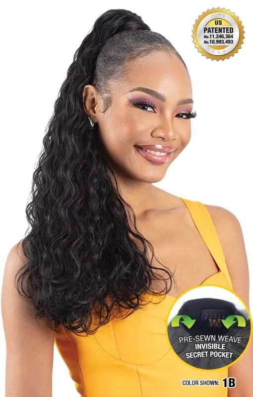 Shake N Go Freetress Organique Pony Pro Secret Pocket Ponytail - Breezy Wave 24" - Braids and Wigs
