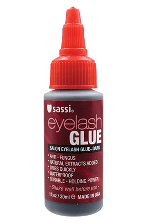 Sassi Eyelash Glue – Dark (1oz) - Braids and Wigs