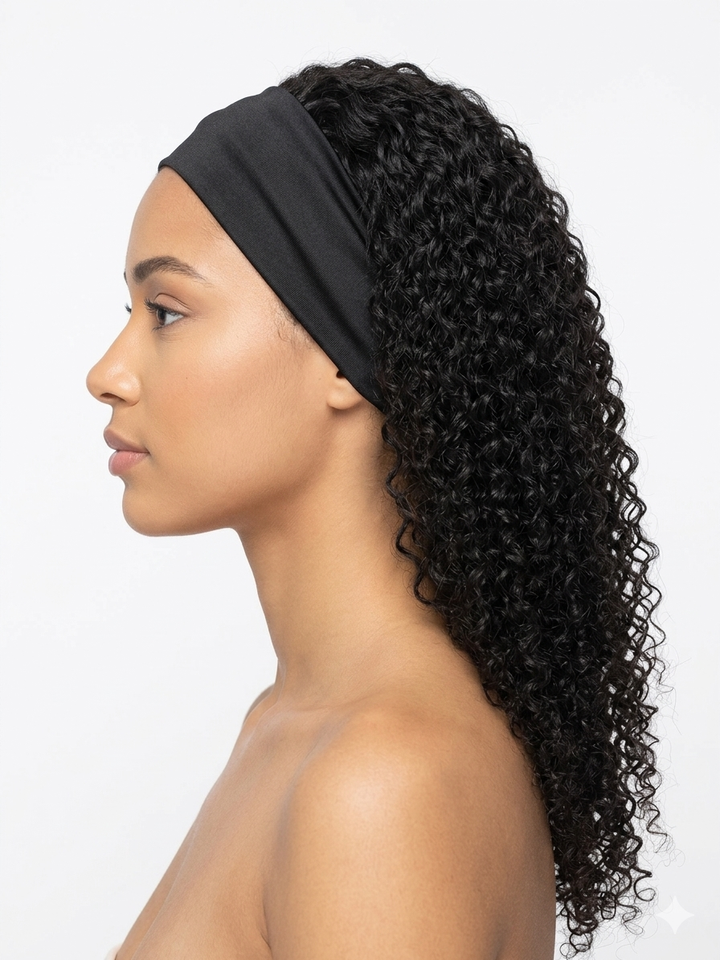 Jerry Curly Headband Wig Human Hair 250% Density Brazilian Virgin Hair