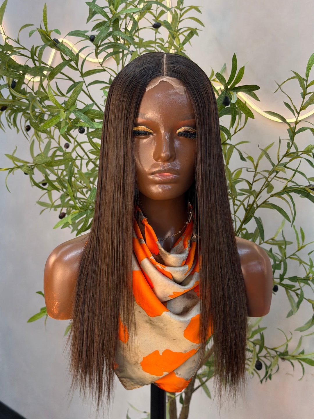 Luxury 2X6 Human Hair Wig Raw Hair 18" Straight - Braids and Wigs