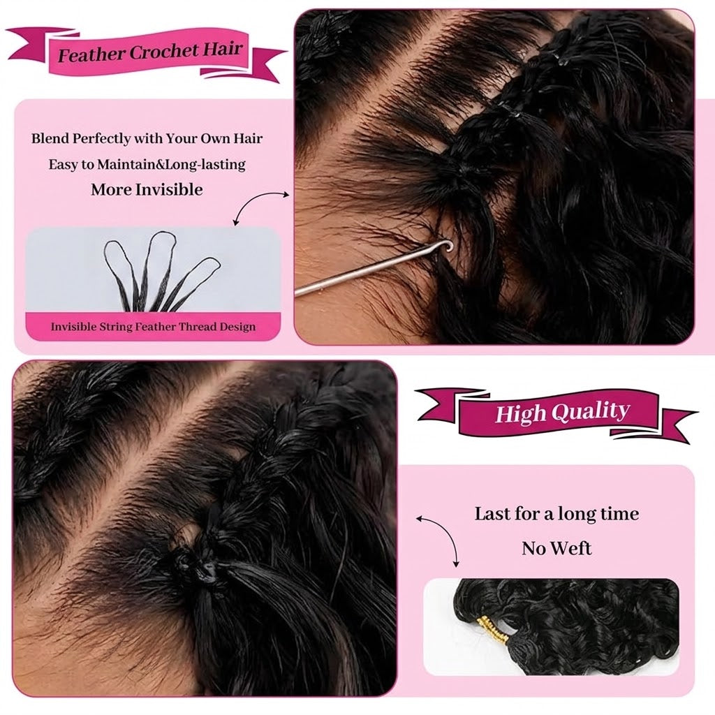 Prestige 15A Burmese Curly Miracle Knots Crochet Braids 18"