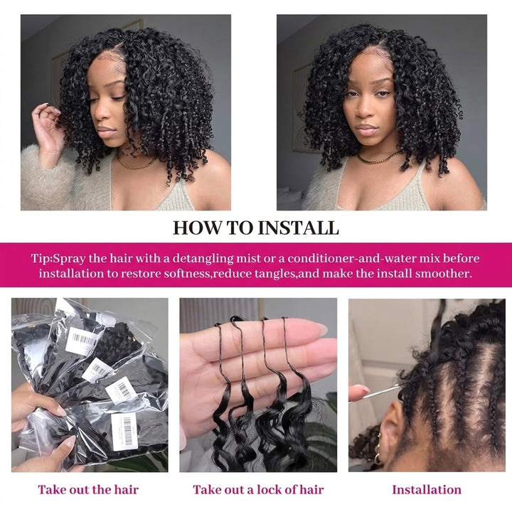 Prestige 15A Burmese Curly Miracle Knots Crochet Braids 18"