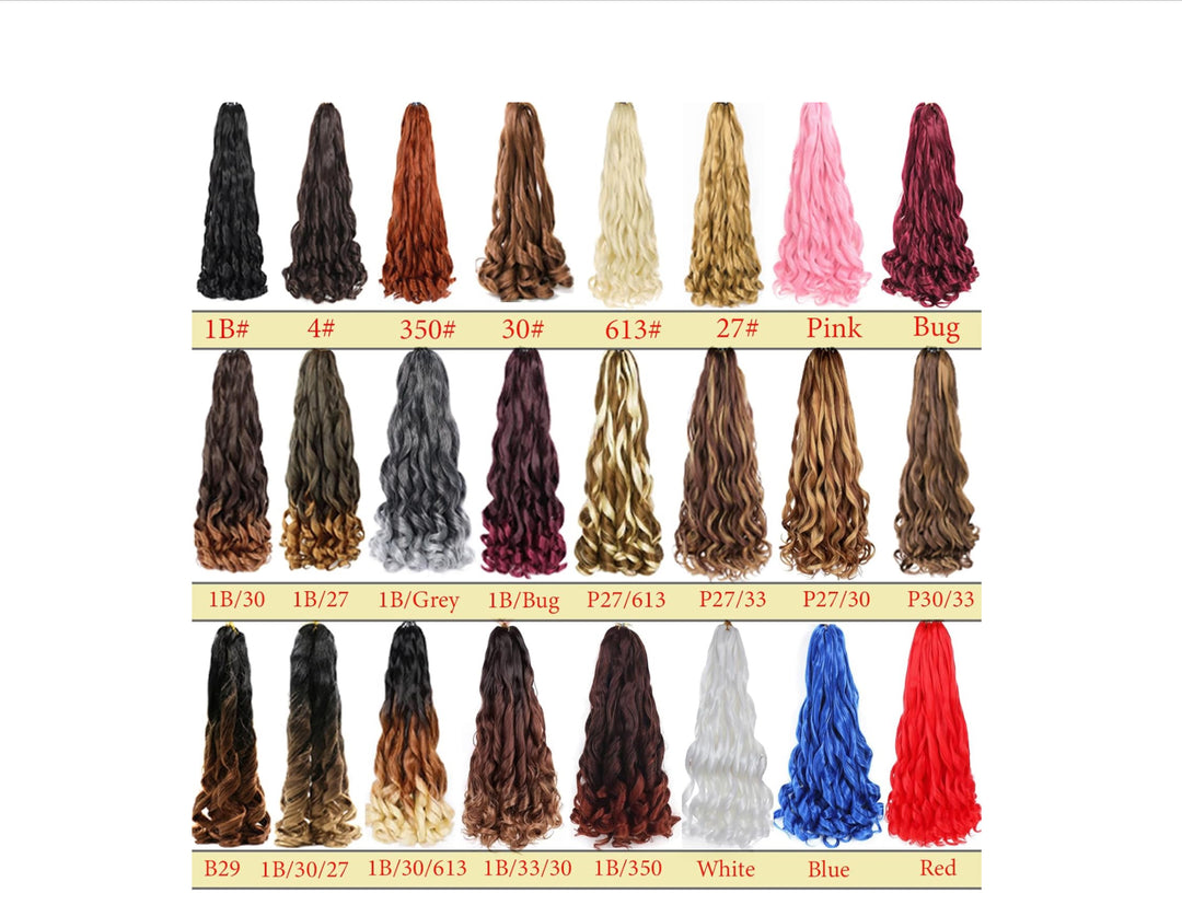 French Curl Braiding Hair 24 Inch