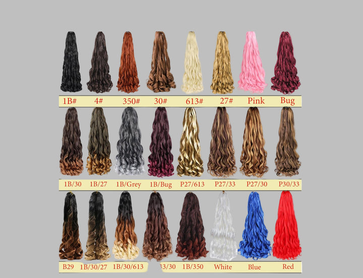 French Curl Braiding Hair 20 Inch