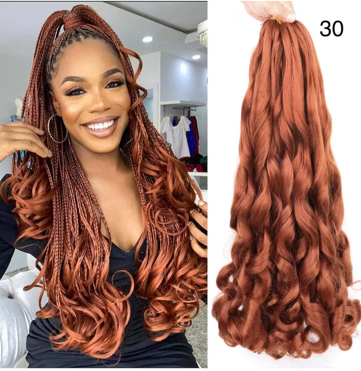 French Curl Braiding Hair 24 Inch