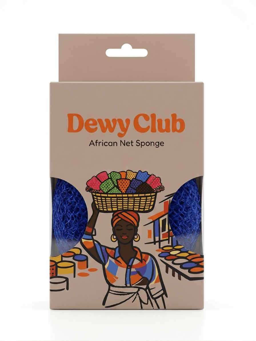 Dewy Club African Net Sponge