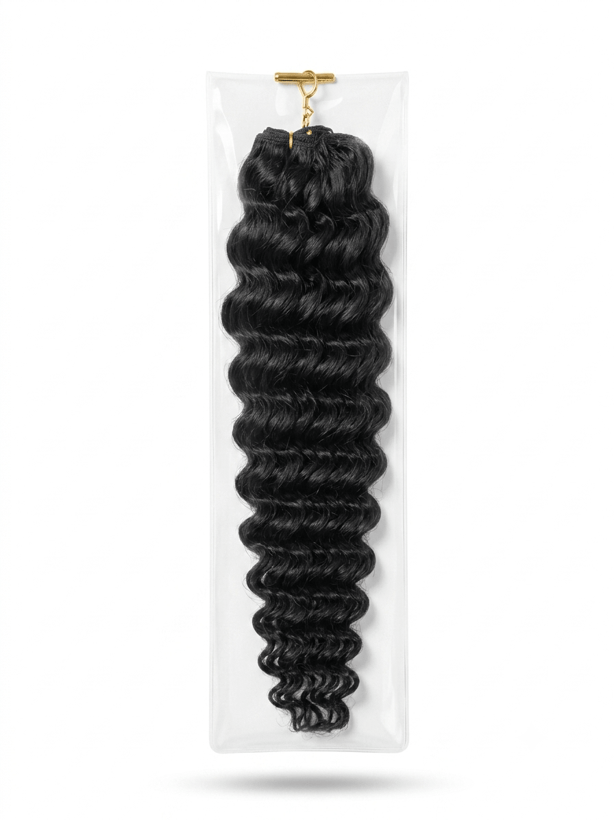 100% Human Hair Miracle Knots Crochet Braids 18” Deep Wave Hair Extensions