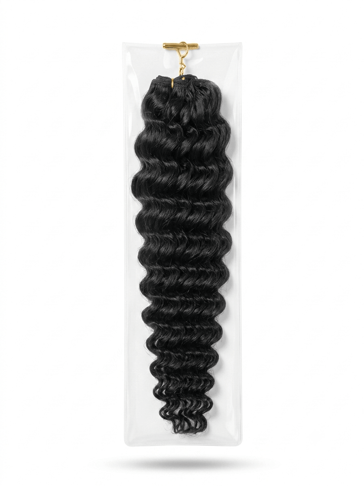 100% Human Hair Miracle Knots Crochet Braids 18” Deep Wave Hair Extensions