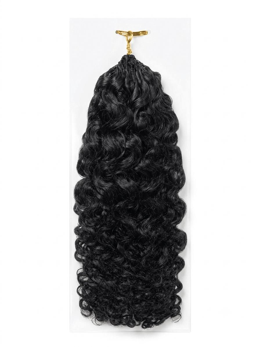 100% Human Hair Miracle Knots Crochet Braids 16” Burmese Curls Hair Extensions