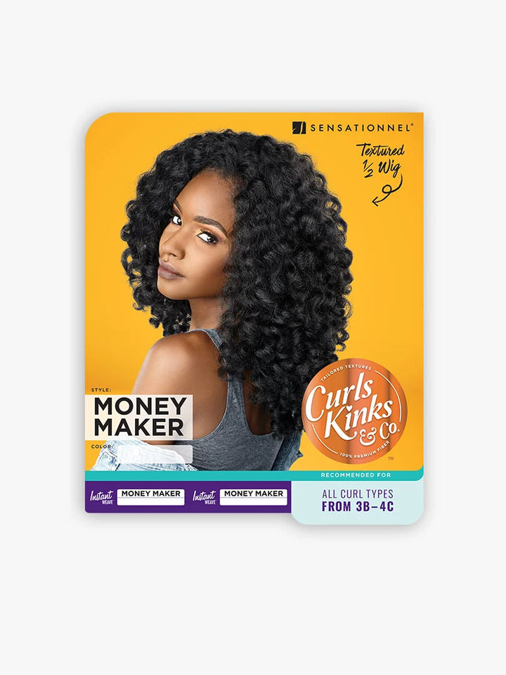 Sensationnel Instant Weave Curls Kinks & Co Half Wig - Money Maker