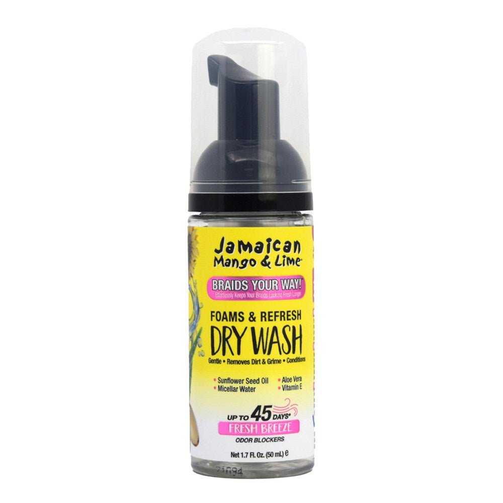 Jamaican Mango & Lime Braids Your Way Foam & Refresh Dry Wash - Braids and Wigs
