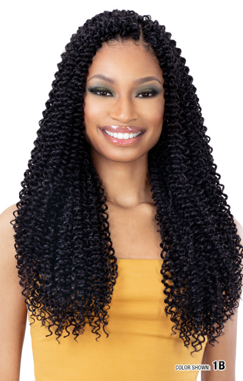 Shake N Go Freetress Crochet Braids & Latch Hook 3X PACIFIC CURL 18"