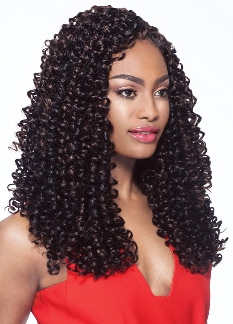 Outre Synthetic Hair Crochet Braids X-Pression Braid 4 In 1 Loop Bohemian Curl 14"