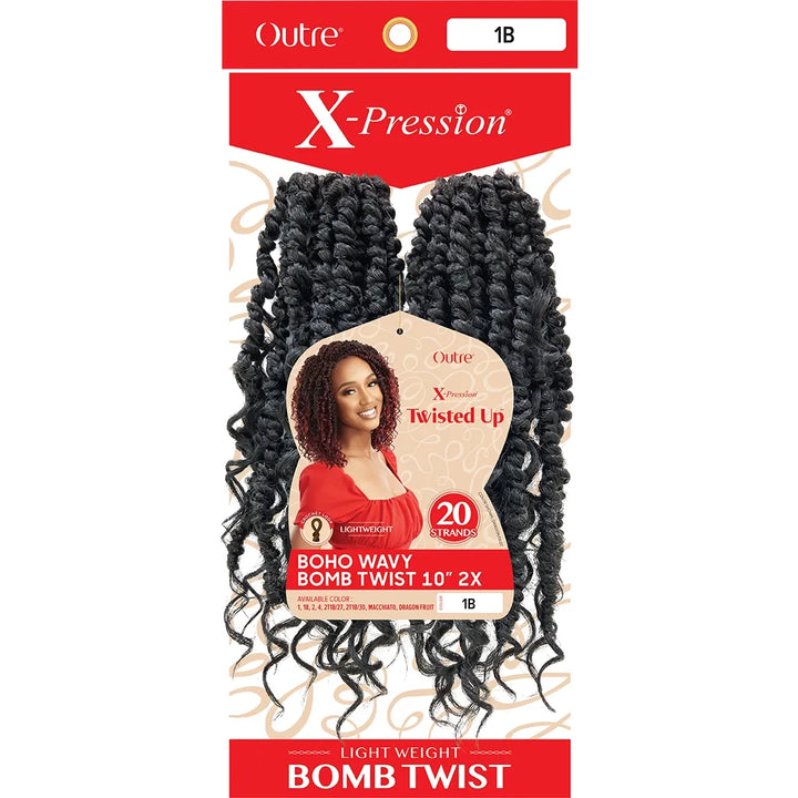 OUTRE X-PRESSION TWISTED UP - BOHO WAVY BOMBTWIST 10" 2X