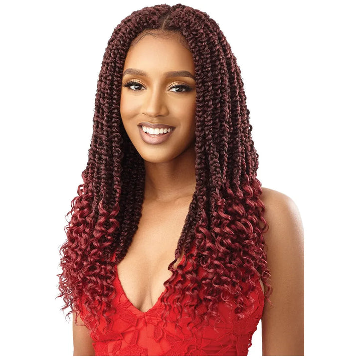 OUTRE X-PRESSION TWISTED UP - BUTTERFLY JUNGLE ROSE BRAID 18” 2X