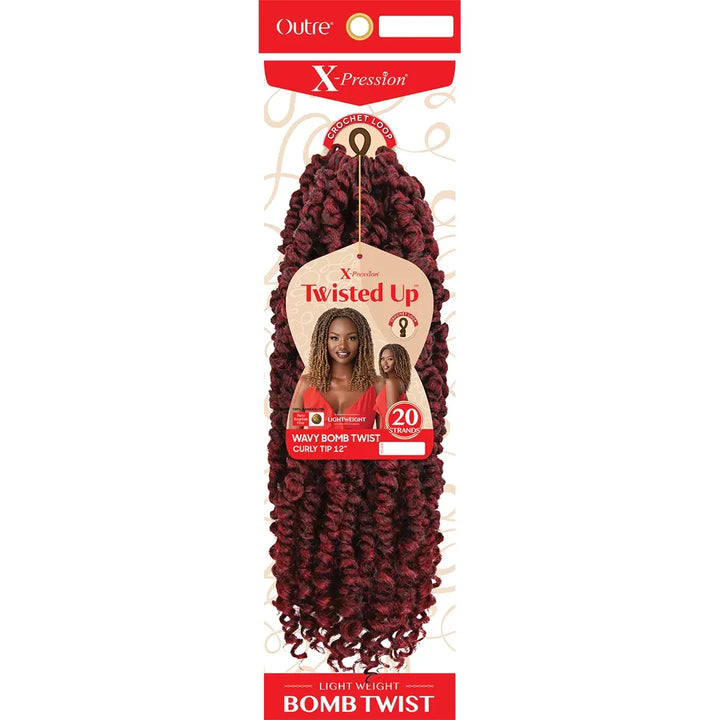 Outre Twisted Up Wavy Bomb Twist Curly Tip 12” Crochet Braids