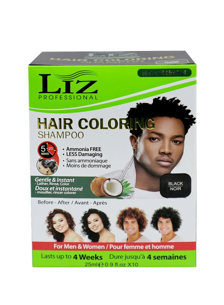 Liz Hair Coloring Shampoo Black (25ml)