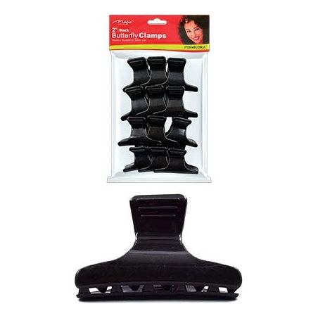Magic Butterfly Clamps 2" - Black