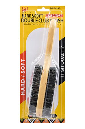 Magic Gold Double Club Brush - Hard & Soft - Braids and Wigs