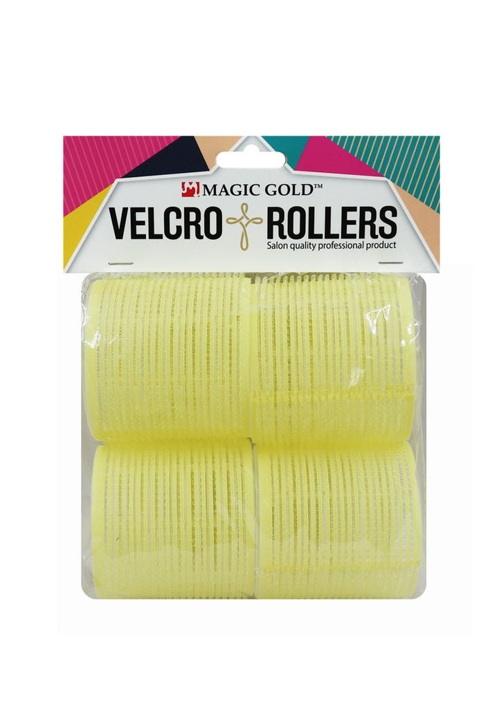 Magic Gold Velcro Rollers (Yellow/65mm) - Braids and Wigs