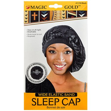 Magic Gold Sleep Cap (Wide Elastic Band)