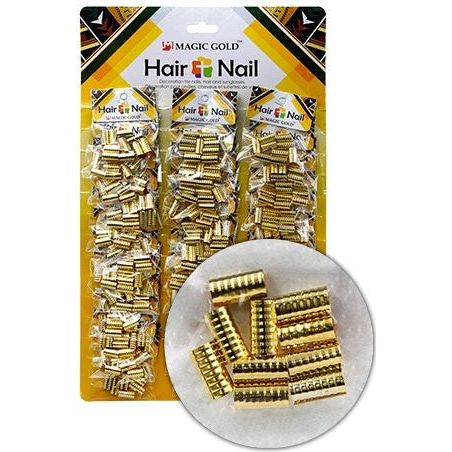 Gold Hair & Nail Ring Bead [36/CD]