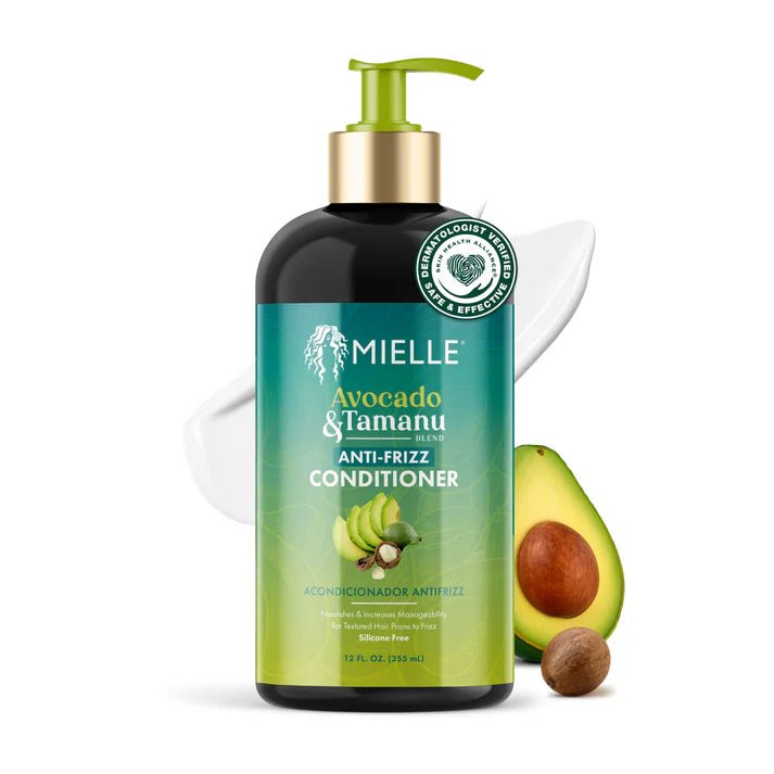 Mielle Avocado & Tamanu Anti - Frizz Conditioner (12oz) - Braids and Wigs