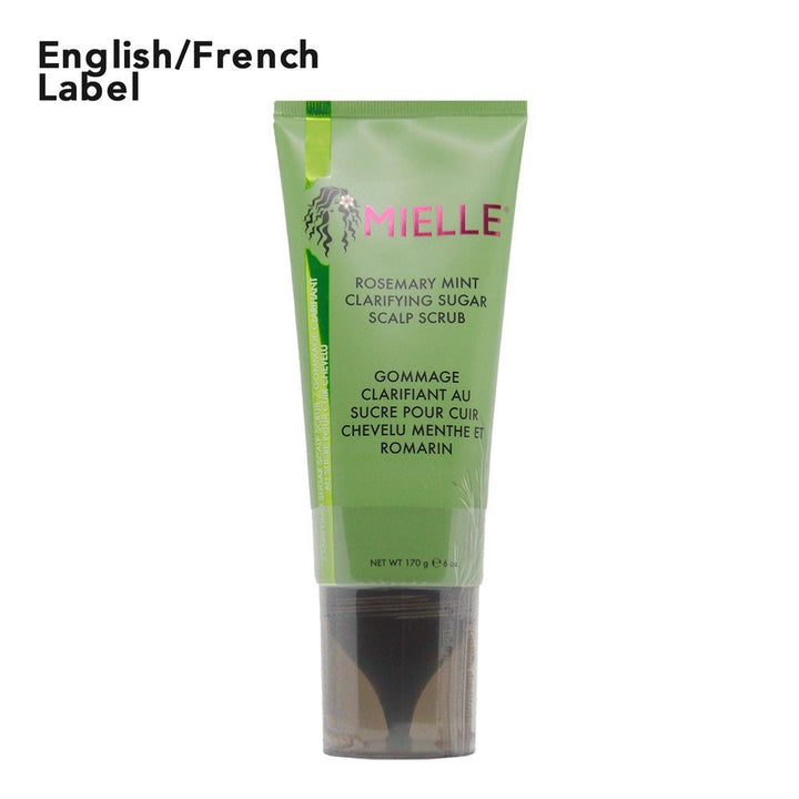 Mielle Rosemary Mint Strengthening Sugar Scalp Scrub (6Oz) - Braids and Wigs