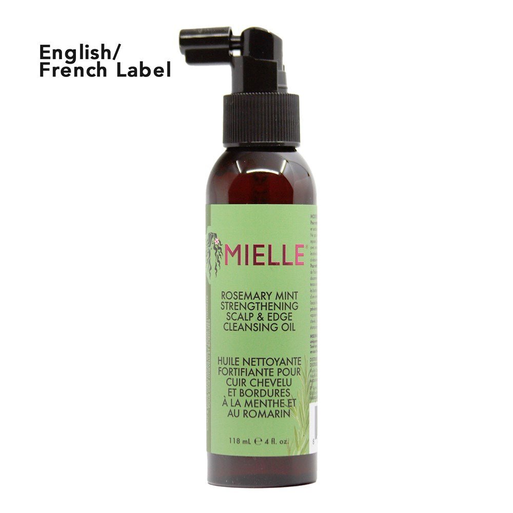 Mielle Rosemary Mint Strengthening Scalp & Edge Cleansing Oil (4Oz) - Braids and Wigs
