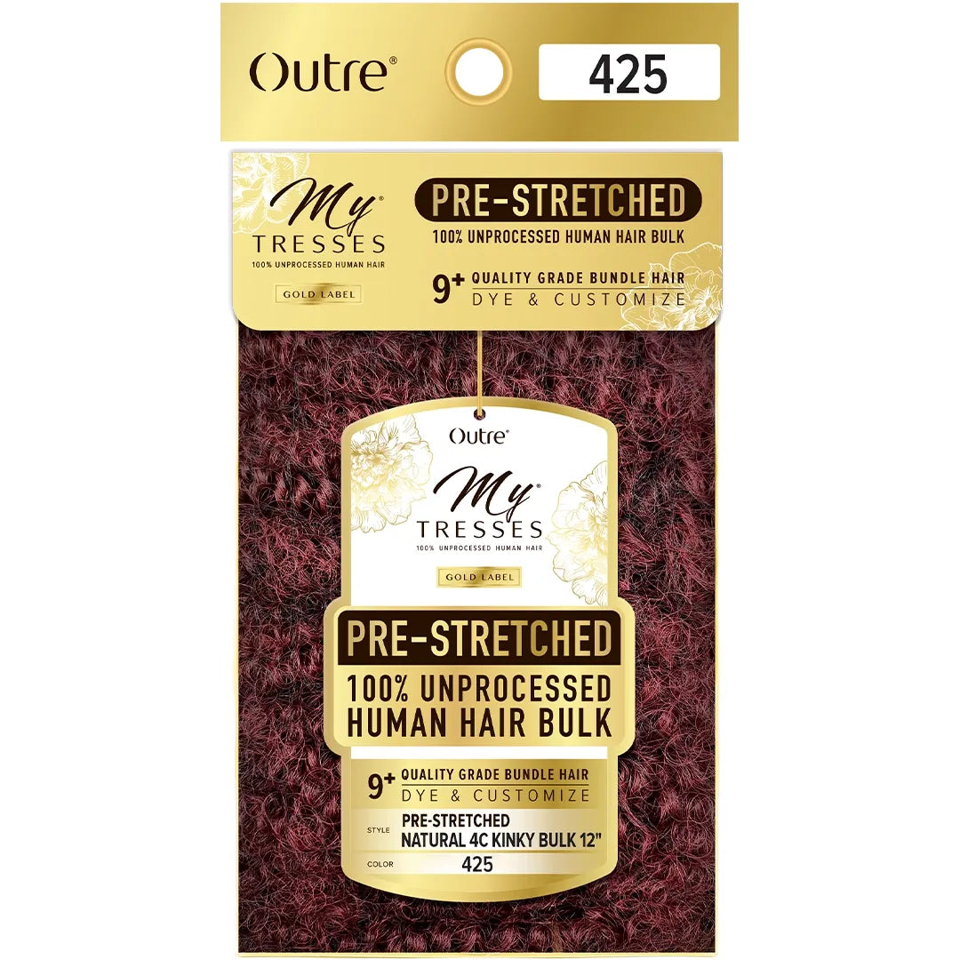 OUTRE My Tresses Gold Label Braids - Pre-Stretched Natural 4C Kinky Bulk 12"