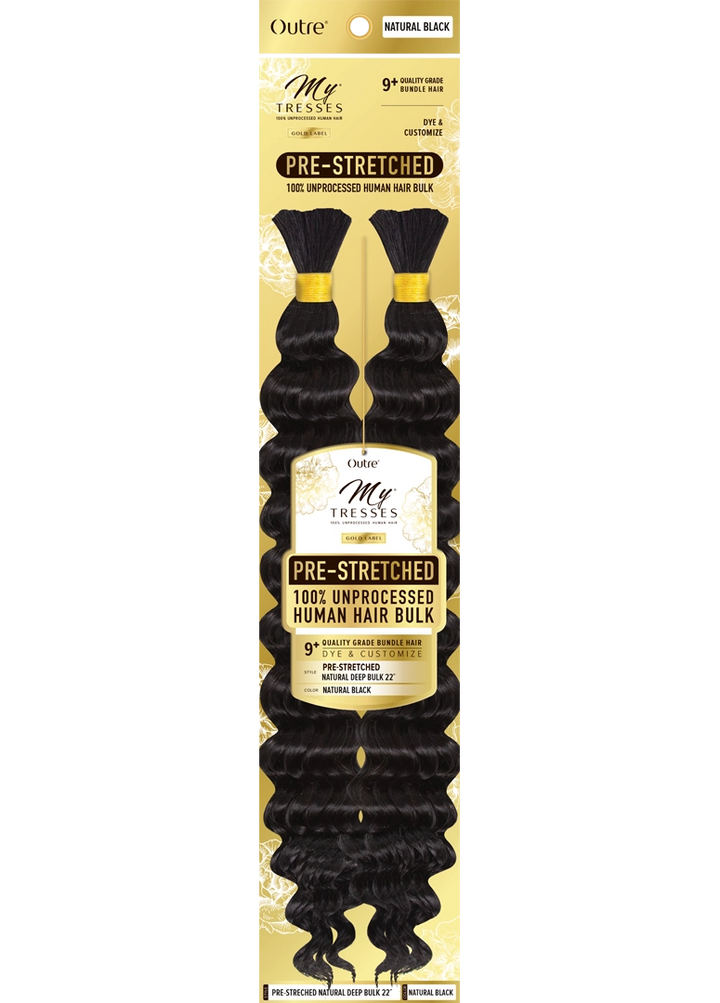 OUTRE MYTRESSES GOLD LABEL BRAIDS - Pre-Stretched Natural Deep Bulk 22"