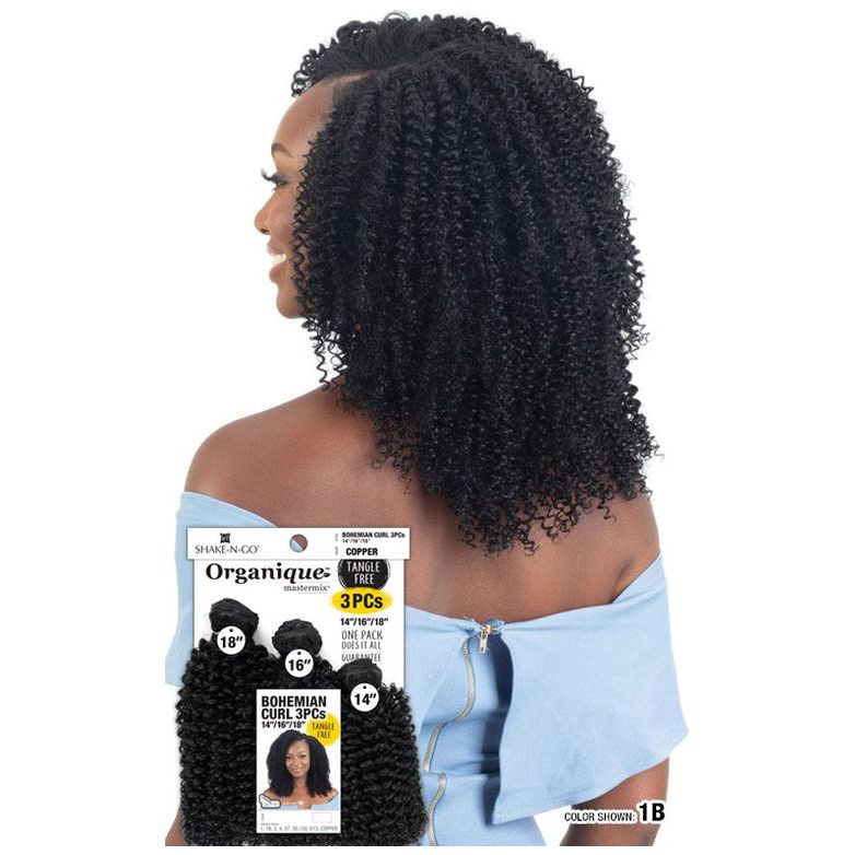 Shake - N - Go Organique Mastermix Weave - Bohemian Curl 3Pcs (14"16"18") - Braids and Wigs