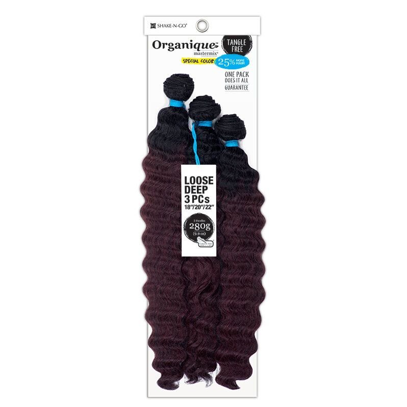 Shake N Go Organique Loose Deep 3Pcs (18"/20"/22") - Braids and Wigs