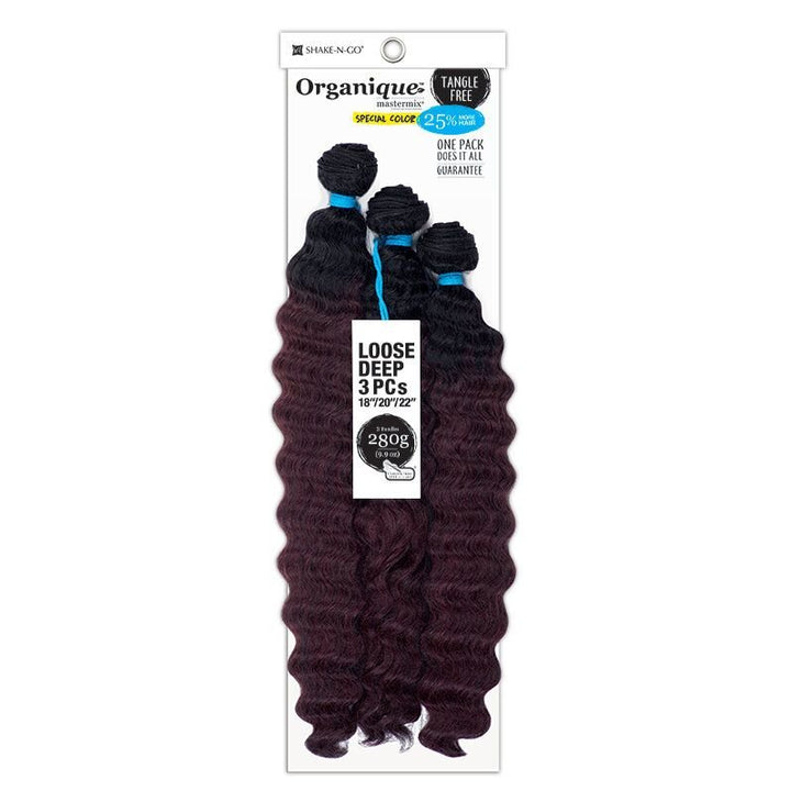 Shake N Go Organique Loose Deep 3Pcs (18"/20"/22") - Braids and Wigs