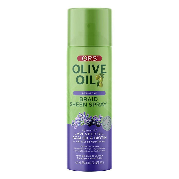 Ors Olive Oil Braidzone Braid Sheen Spray (10oz) - Braids and Wigs
