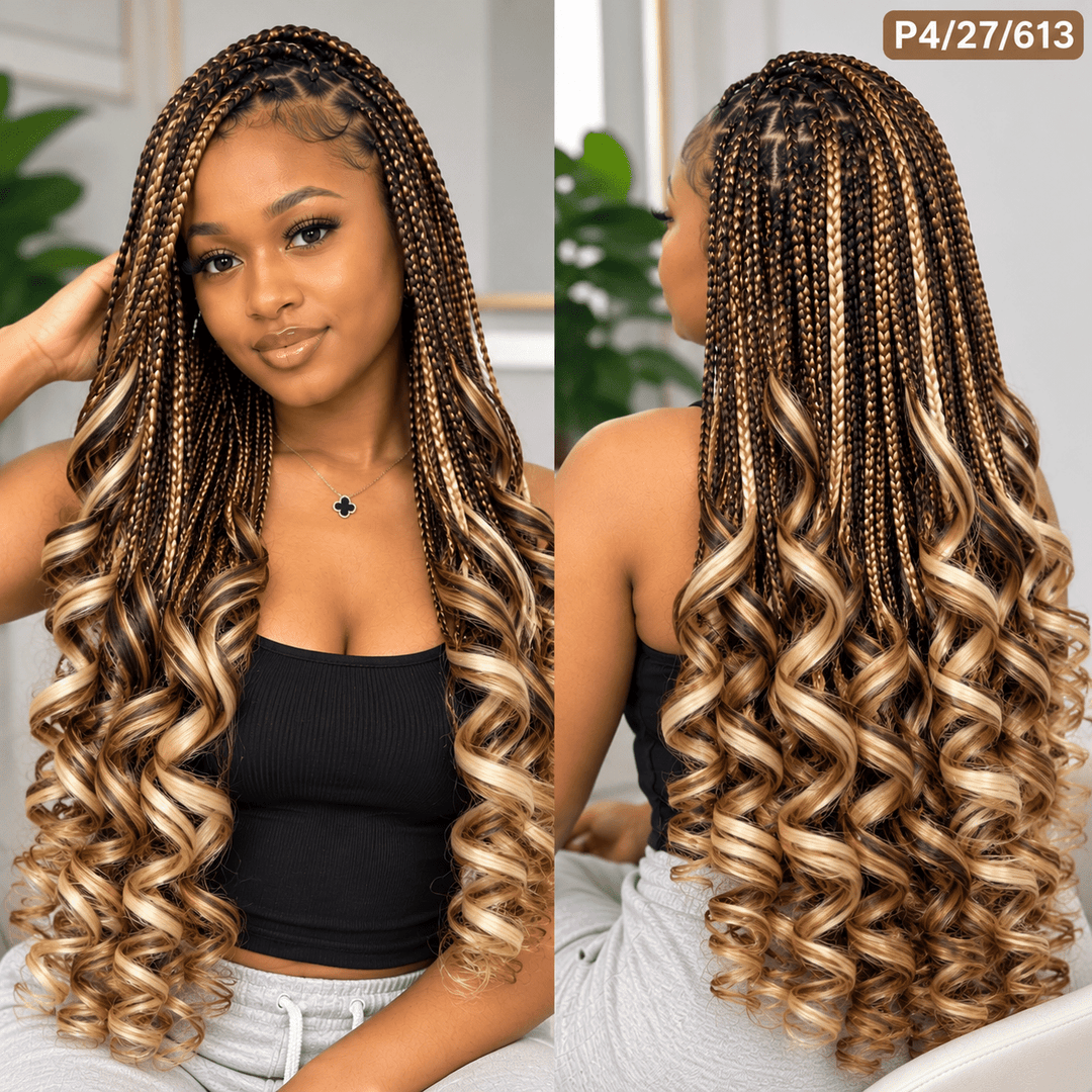 Bouncelle Synthetic Braids – 3X French Curls 22″ - Braids and Wigs