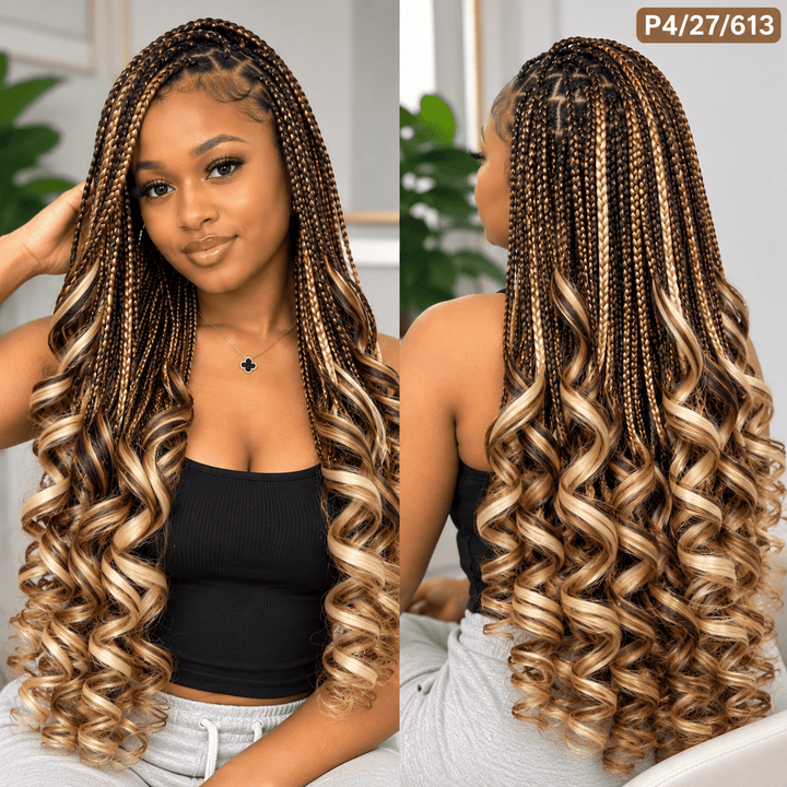 Bouncelle Synthetic Braids – 3X French Curls 22″ - Braids and Wigs