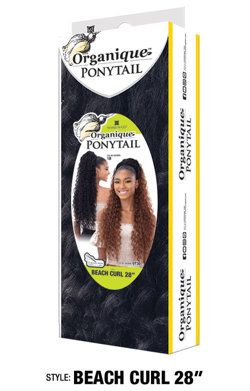 Shake N Go Synthetic Organique Ponytail - BEACH CURL 28"