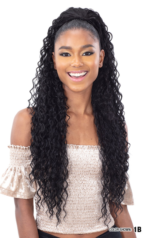 Shake N Go Synthetic Organique Ponytail - BEACH CURL 28"