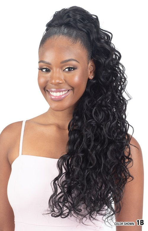 Shake N Go Freetress Organique Ponytail - VIENNA CURL 26"