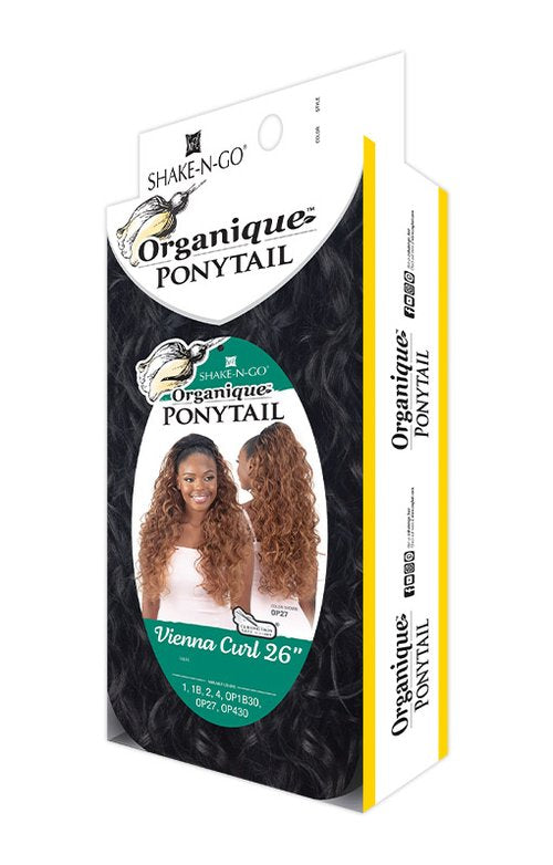 Shake N Go Freetress Organique Ponytail - VIENNA CURL 26"