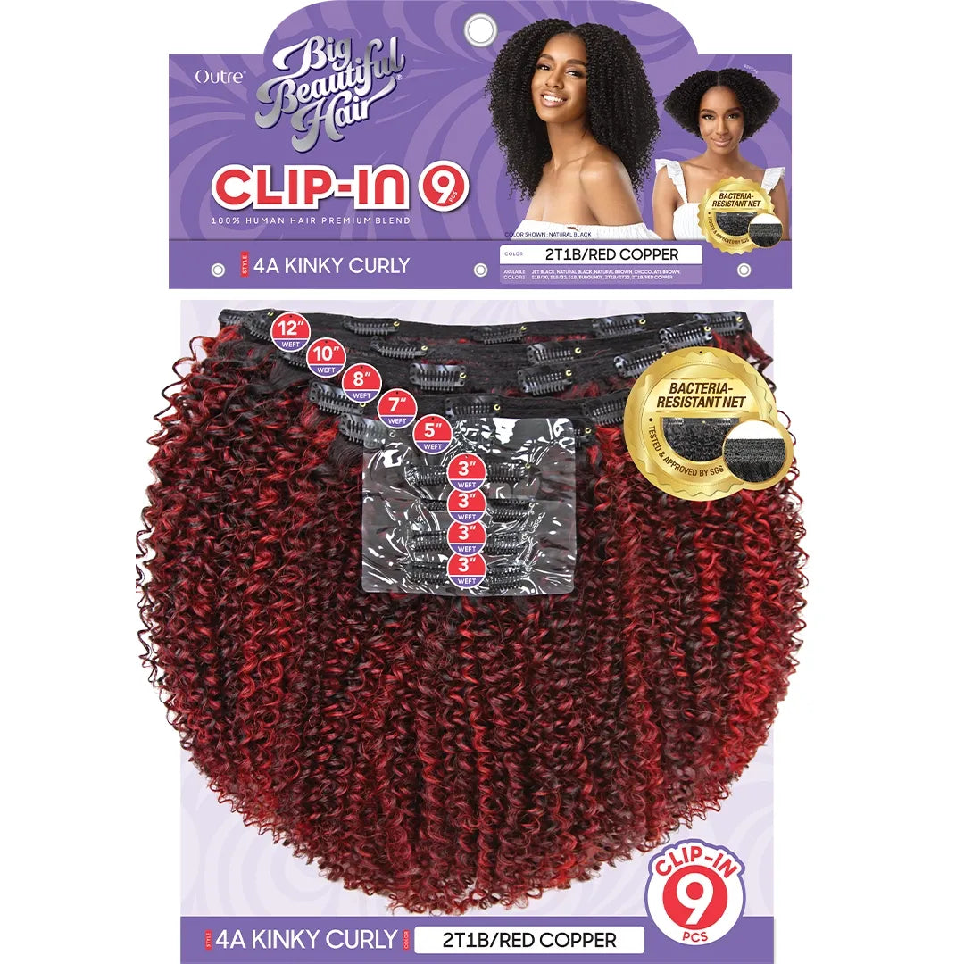OUTRE Big Beautiful Hair Clip-ins - 4A Kinky Curl